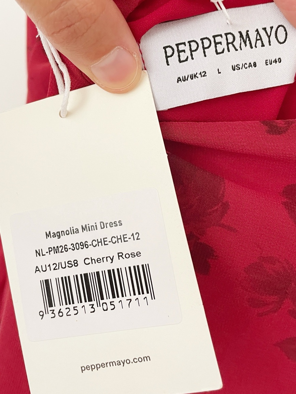 New Peppermayo Magnolia Mini Dress
Halter Cherry Rose Tie Open Back Date Party 8 - Picture 6 of 11